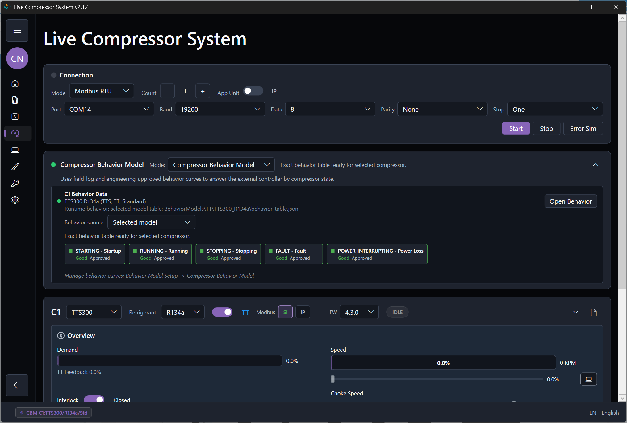 Beispiel eines ModbusSim Supportpakets mit Report, Log, Konfiguration und Screenshots.