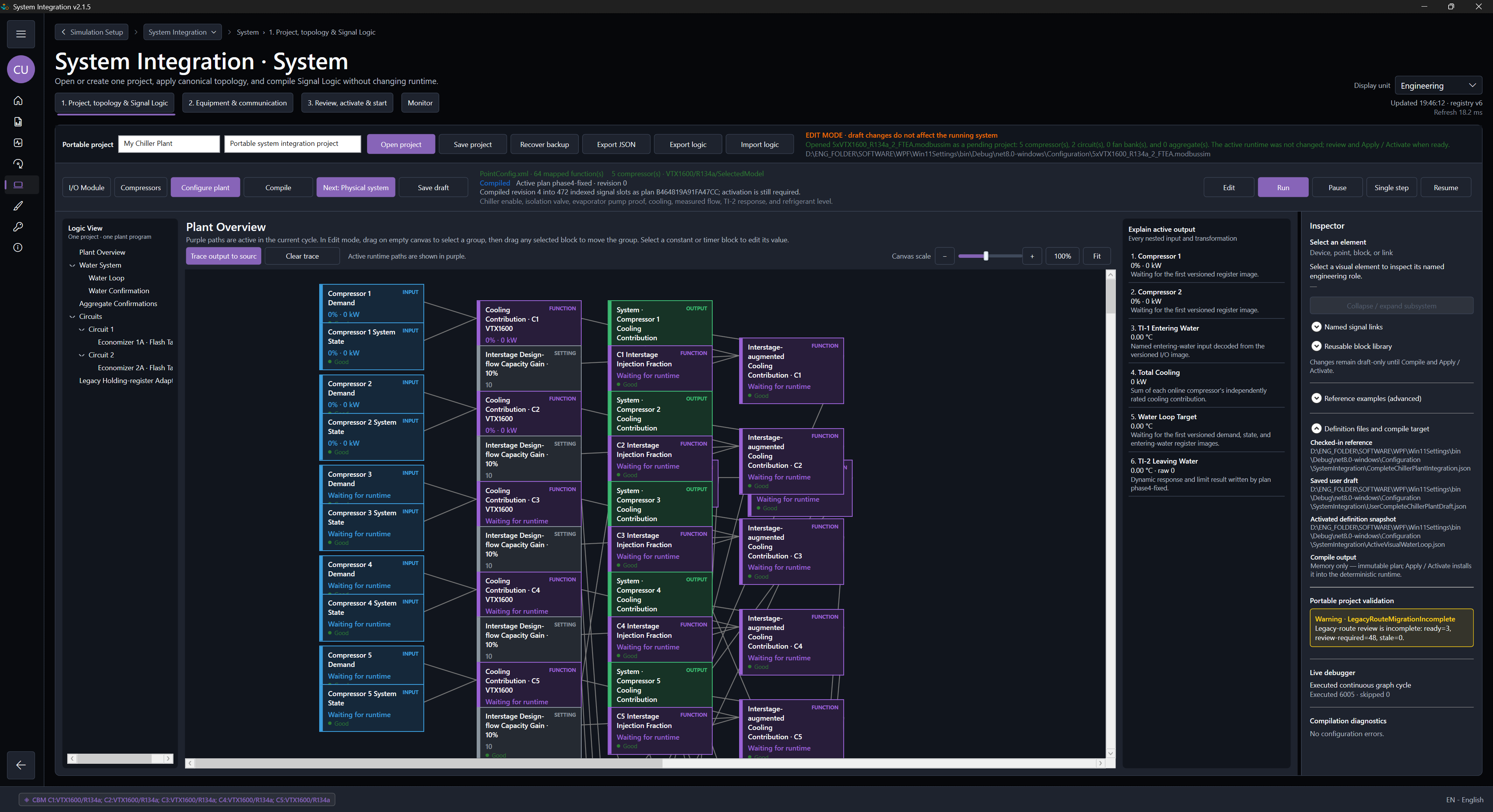 Inspect the Signal Logic canvas